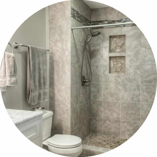 tiled bathroom
